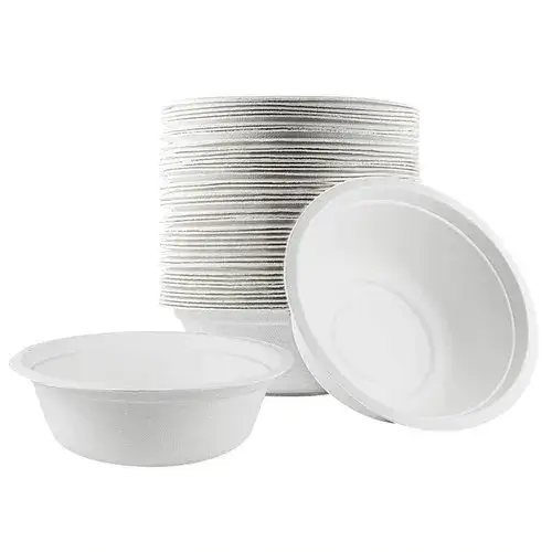 White paper bowls