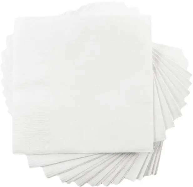 White cocktail napkins